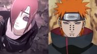 Nagato Uzumaki in his real body and as Pain (Image via Studio Pierrot)